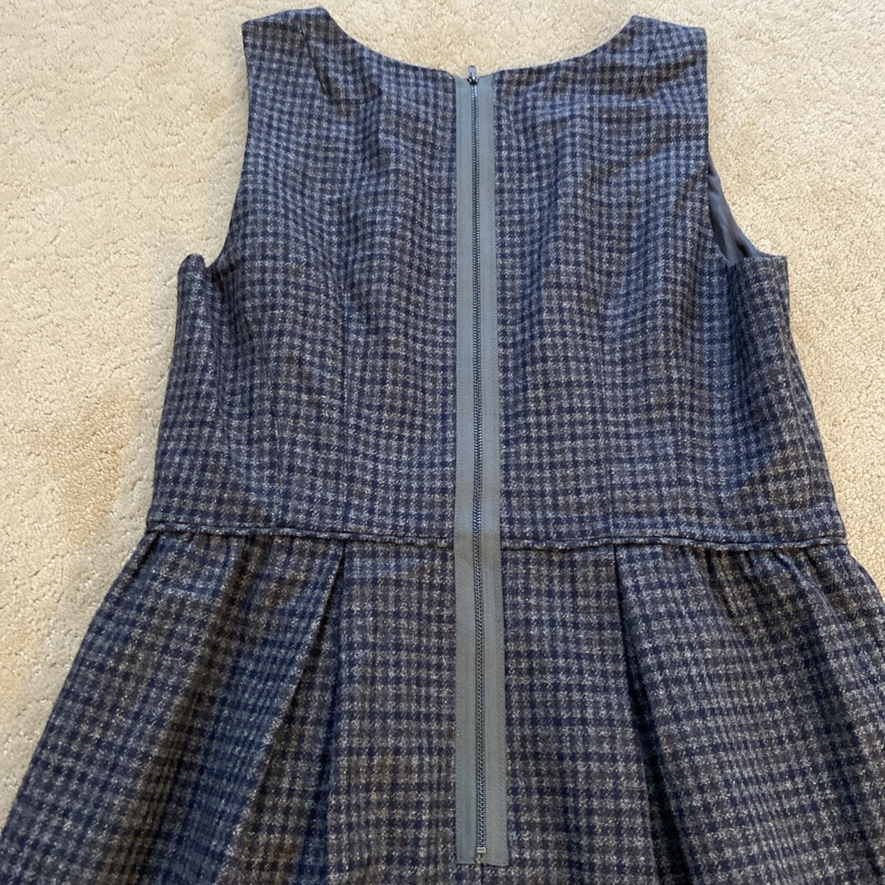 J. CREW 100% WOOL‎ SLEEVELESS PLEATED LINED ROMPER DRESS SIZE 10 - Picture 14 of 16